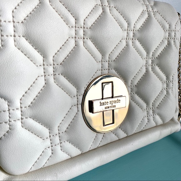 ✨HP✨ KATE SPADE Ivory Leather Crossbody Bag - Picture 8 of 15
